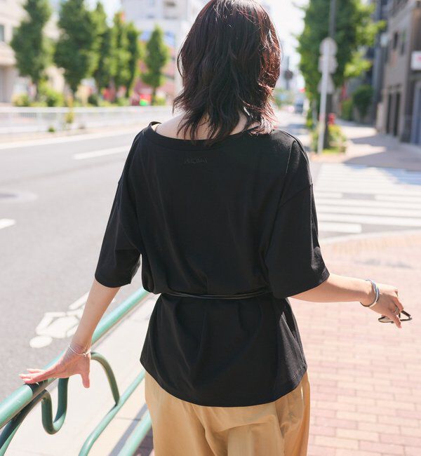  「【A・MONN】【吸水速乾/接触冷感】オープンネックTee」|Tシャツ・カットソー|