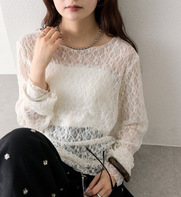  「レースプルオーバー」|Tシャツ・カットソー|