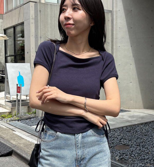  「スクエアネックドロストT」|Tシャツ・カットソー|