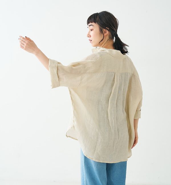 collex「ワイドスリーブリネンオーバーシャツ」|シャツ・ブラウス|