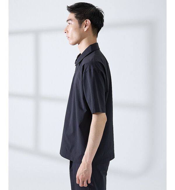 ABAHOUSE「【セットアップ対応】360&deg;ストレッチ リップストップ リラックス ポロシャツ/」|ポロシャツ|