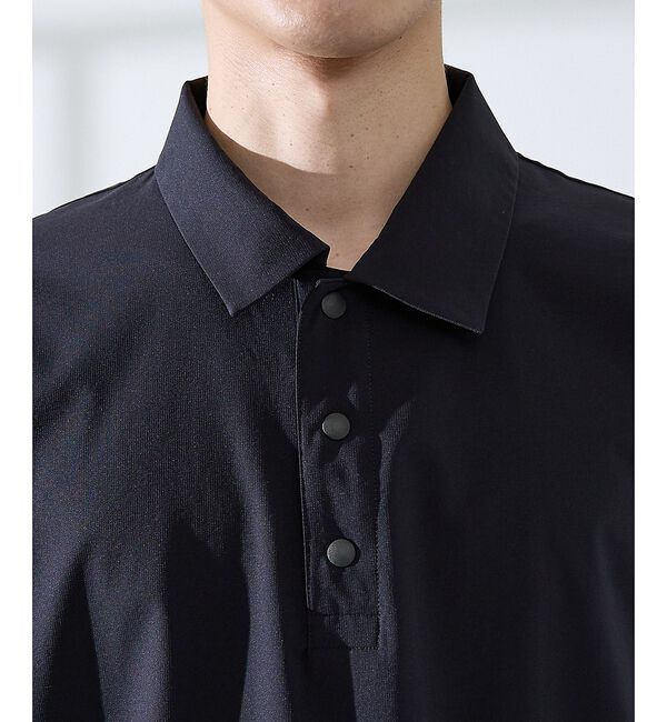 ABAHOUSE「【セットアップ対応】360&deg;ストレッチ リップストップ リラックス ポロシャツ/」|ポロシャツ|