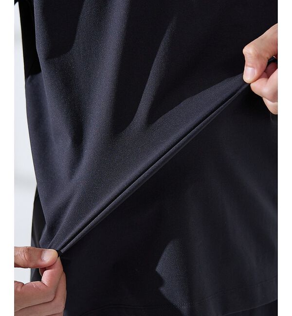 ABAHOUSE「【セットアップ対応】360&deg;ストレッチ リップストップ リラックス ポロシャツ/」|ポロシャツ|