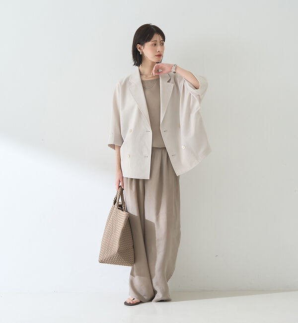 Rouge vif「【セットアップ対応】２WAYキュプラフィブリルノースリブラウス」|キャミソール|