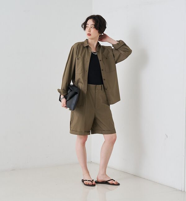 Rouge vif「【セットアップ対応】コットン胸ポケット付きシャツ」|シャツ・ブラウス|