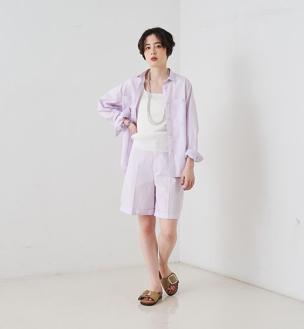 Rouge vif「【セットアップ対応】コットン胸ポケット付きシャツ」|シャツ・ブラウス|