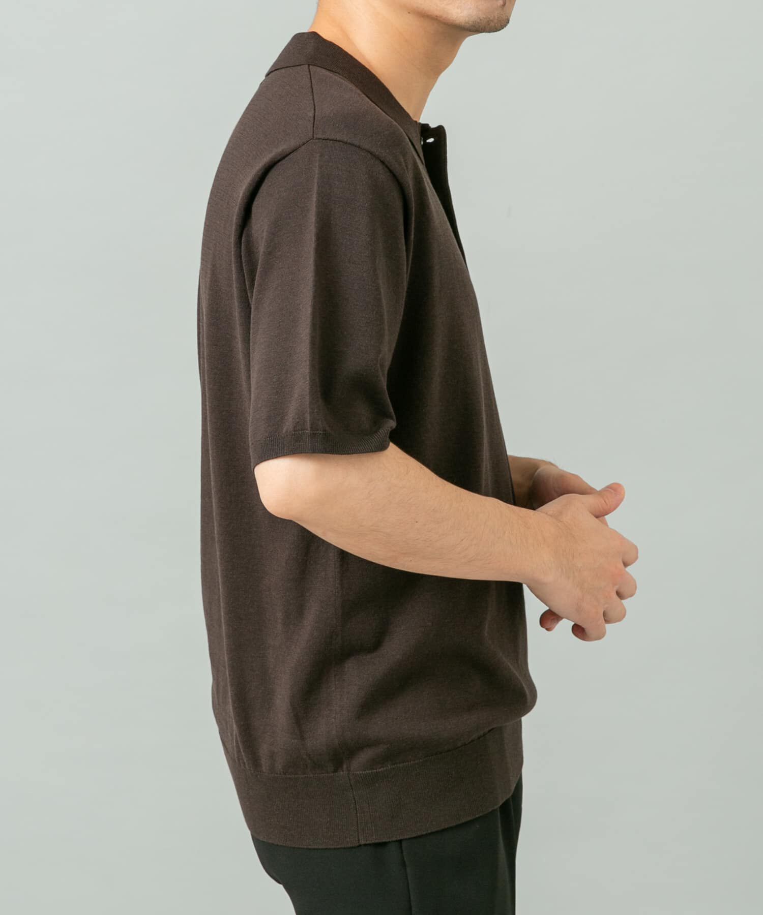 URBAN RESEARCH ROSSO「『WEB限定』シルク混サマーニットポロシャツ」|ポロシャツ|