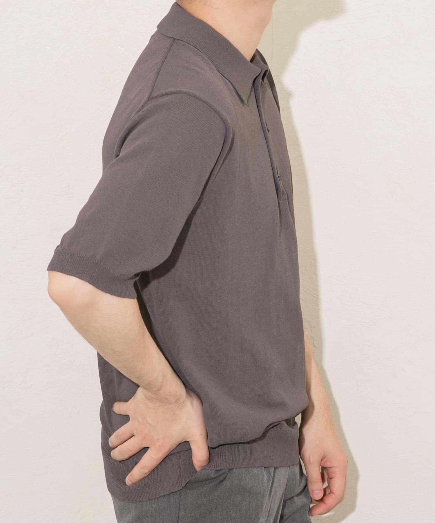 URBAN RESEARCH ROSSO「『UR TECH』AIRDRY半袖ニットポロ」|ポロシャツ|