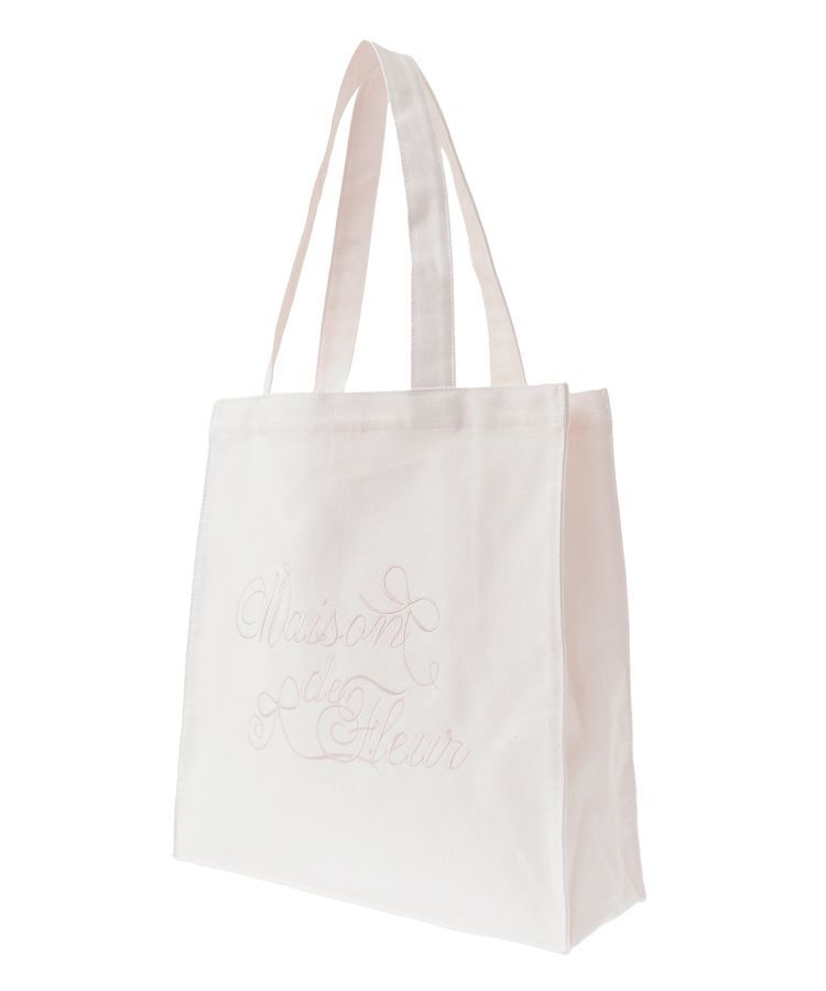 Maison de FLEUR「ブランドロゴ刺繍スクエアトートバッグ」|トートバッグ|