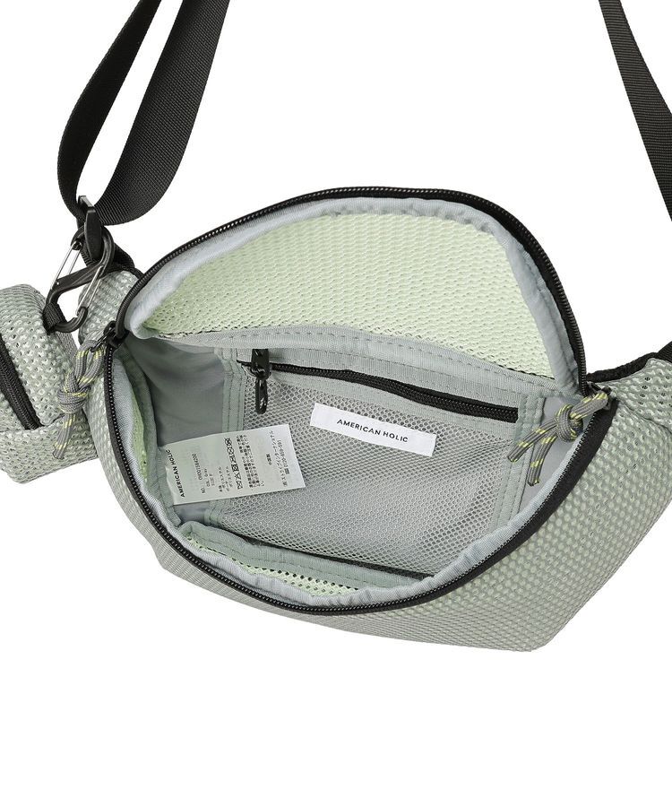 AMERICAN HOLIC「【2点SET】ポーチ付ダブルメッシュウエストポーチ」|ショルダー・メッセンジャー|