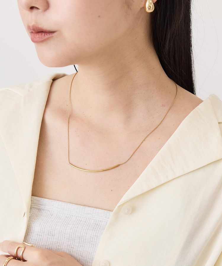 AMERICAN HOLIC「【ステンレス】スマイリートップネックレス」|ネックレス|Gold