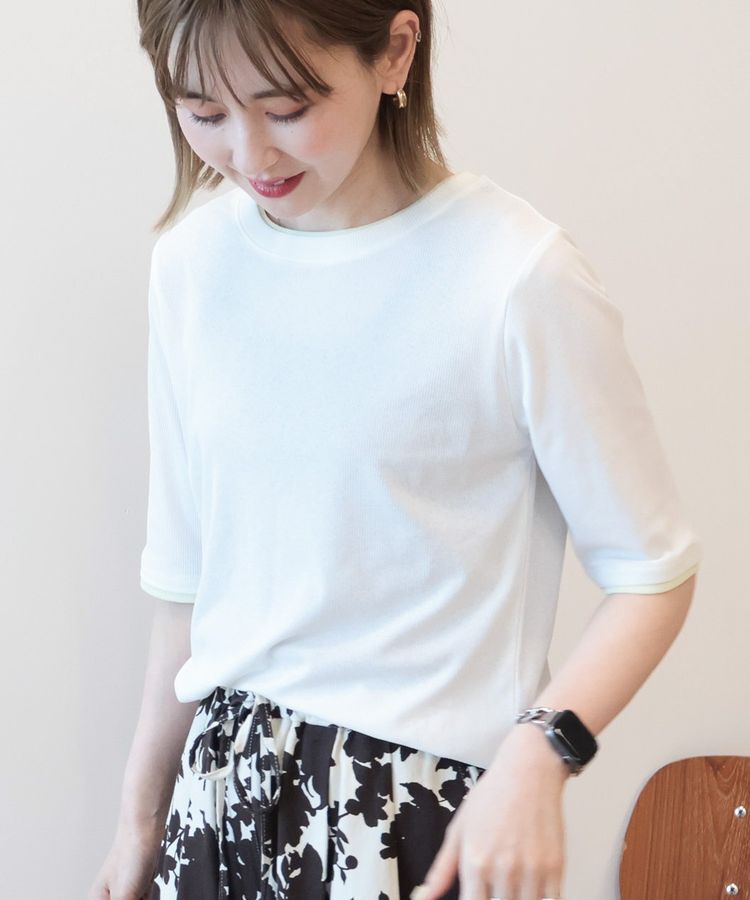 AMERICAN HOLIC「シアーリブ配色プルオーバー」|Tシャツ・カットソー|