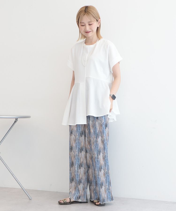 AMERICAN HOLIC「アシンメトリーペプラム ドッキングプルオーバー」|Tシャツ・カットソー|