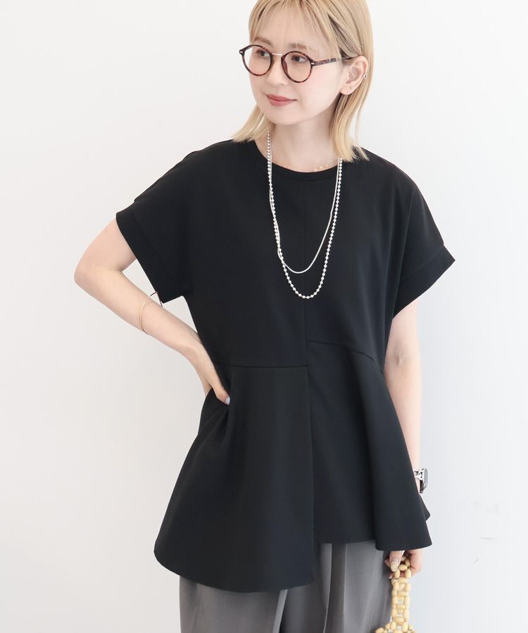 AMERICAN HOLIC「アシンメトリーペプラム ドッキングプルオーバー」|Tシャツ・カットソー|