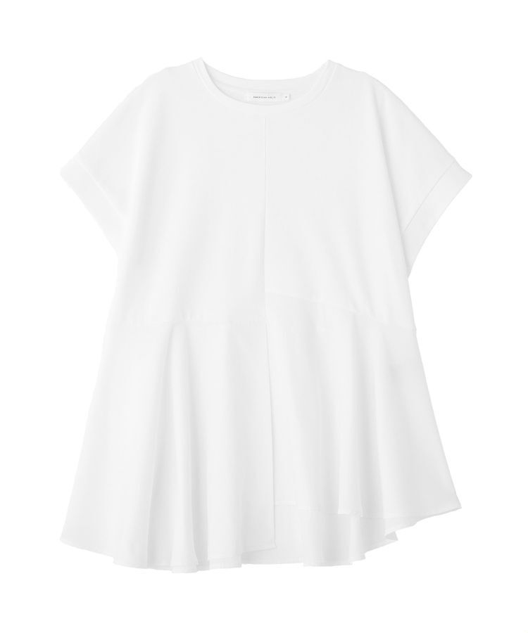 AMERICAN HOLIC「アシンメトリーペプラム ドッキングプルオーバー」|Tシャツ・カットソー|