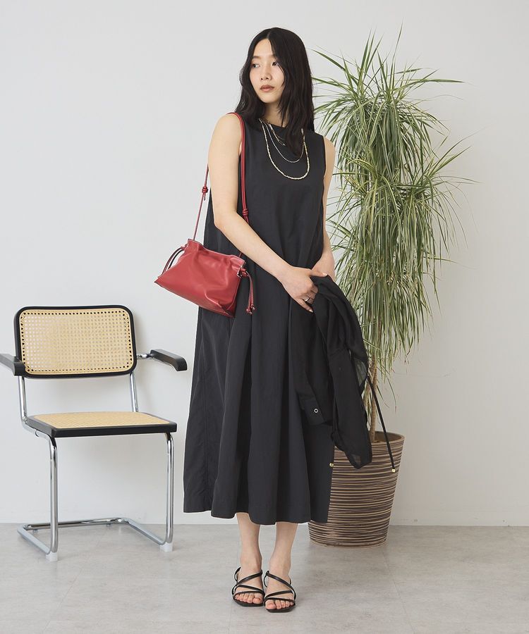 AMERICAN HOLIC「【2点セット】ナイロンAラインワンピース+キャミソール」|ワンピース|