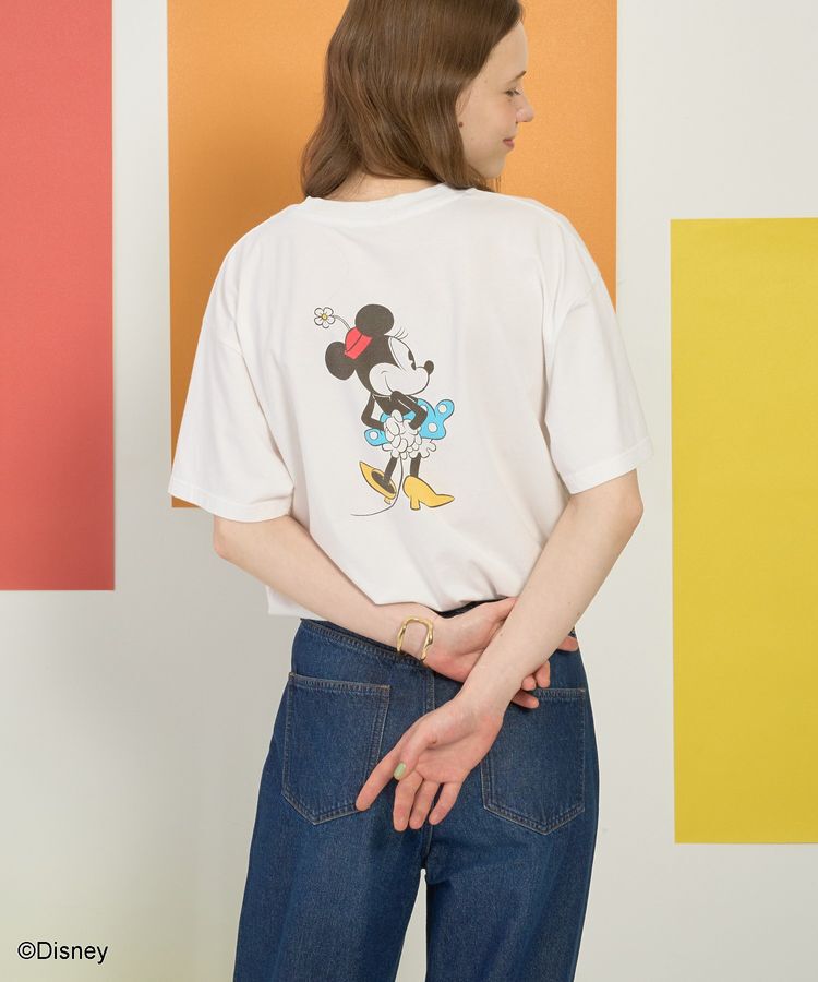 AMERICAN HOLIC「【Mickey&Friends】フロントバックプリントTシャツ」|Tシャツ・カットソー|Off White