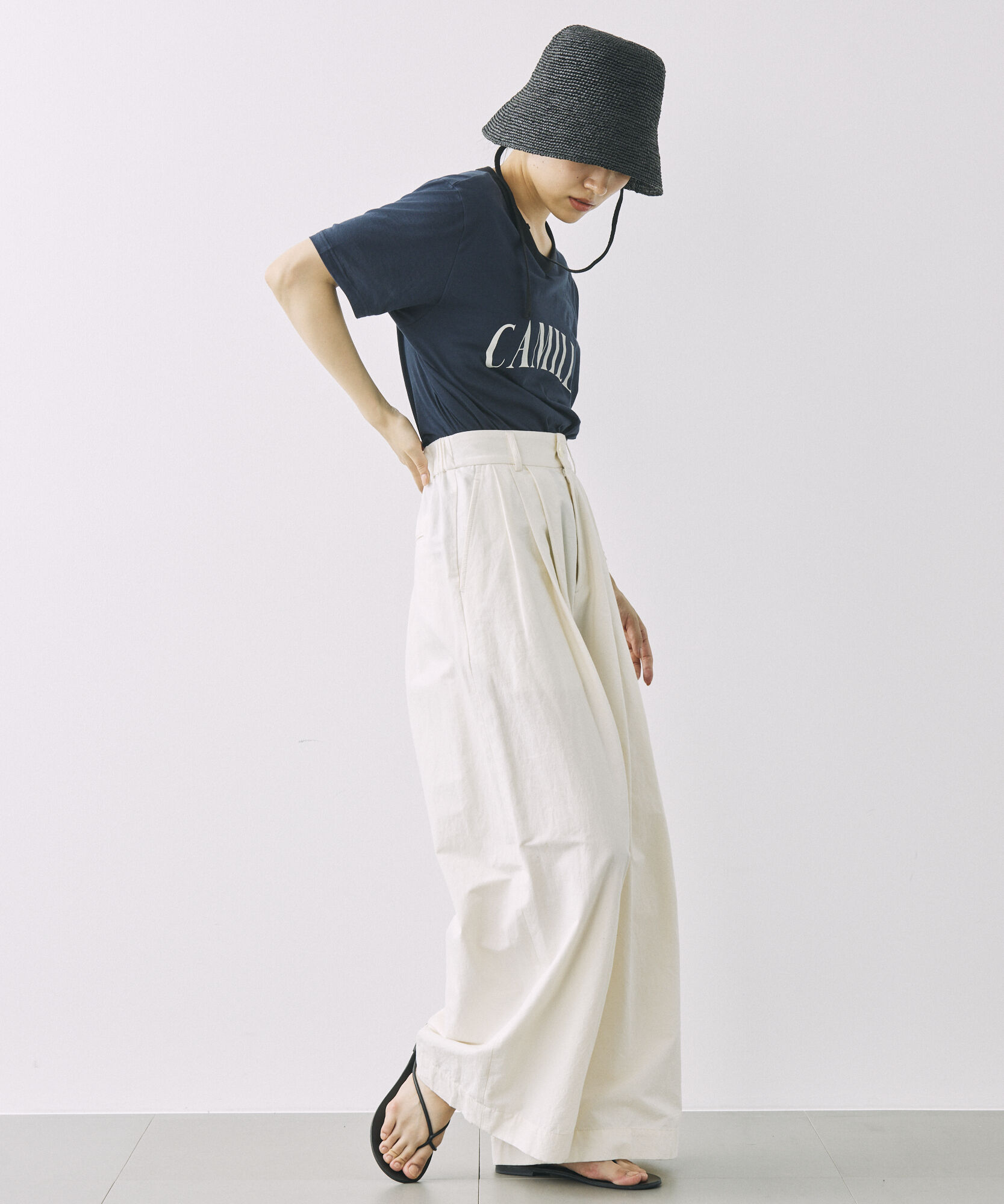 BABYLONE「CAMILLEバイカラーTシャツ」|Tシャツ・カットソー|
