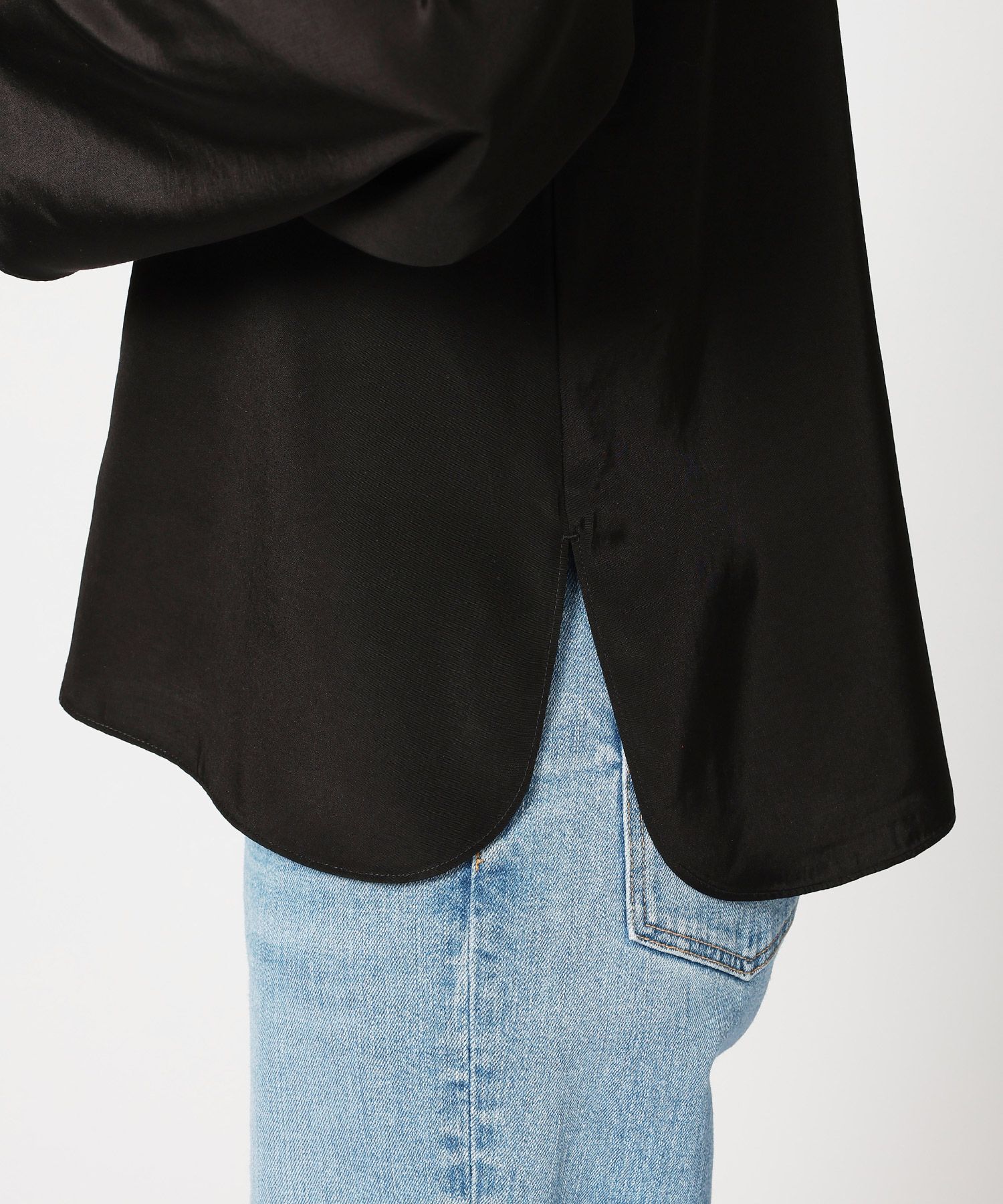 BABYLONE「ｱｾﾃｰﾄｼﾙｷｰBL」|シャツ・ブラウス|