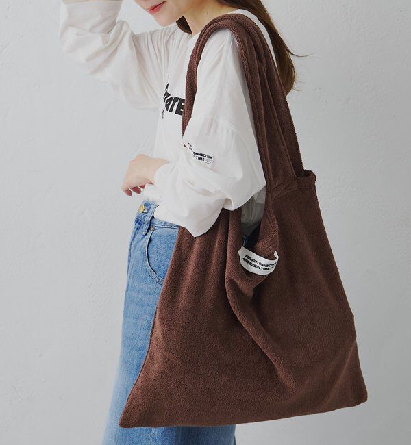  「【F&B】パイルBIGトートBAG」|ショルダー・メッセンジャー|