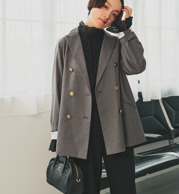  「【セットアップ対応】TRダブルデザインテーラードジャケット」|テーラードジャケット|