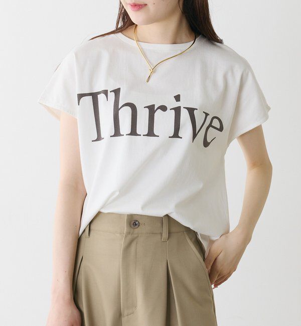  「オーガニックコットンフレンチスリーブThrive T」|Tシャツ・カットソー|