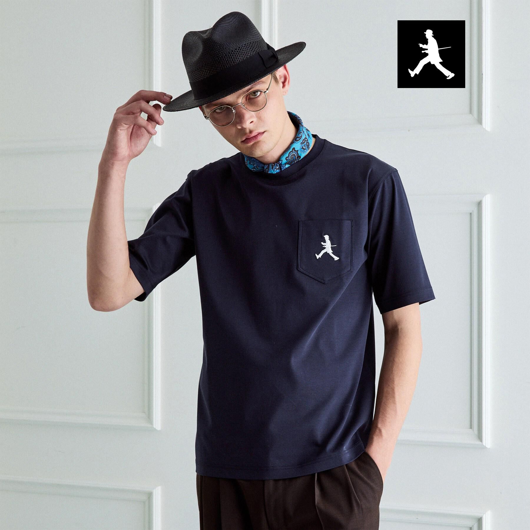 TAKEO KIKUCHI「【BOWLER HAT LABEL】アイスクリアコットンボーラーハットウォーカー 半袖ポケT」|Tシャツ・カットソー|