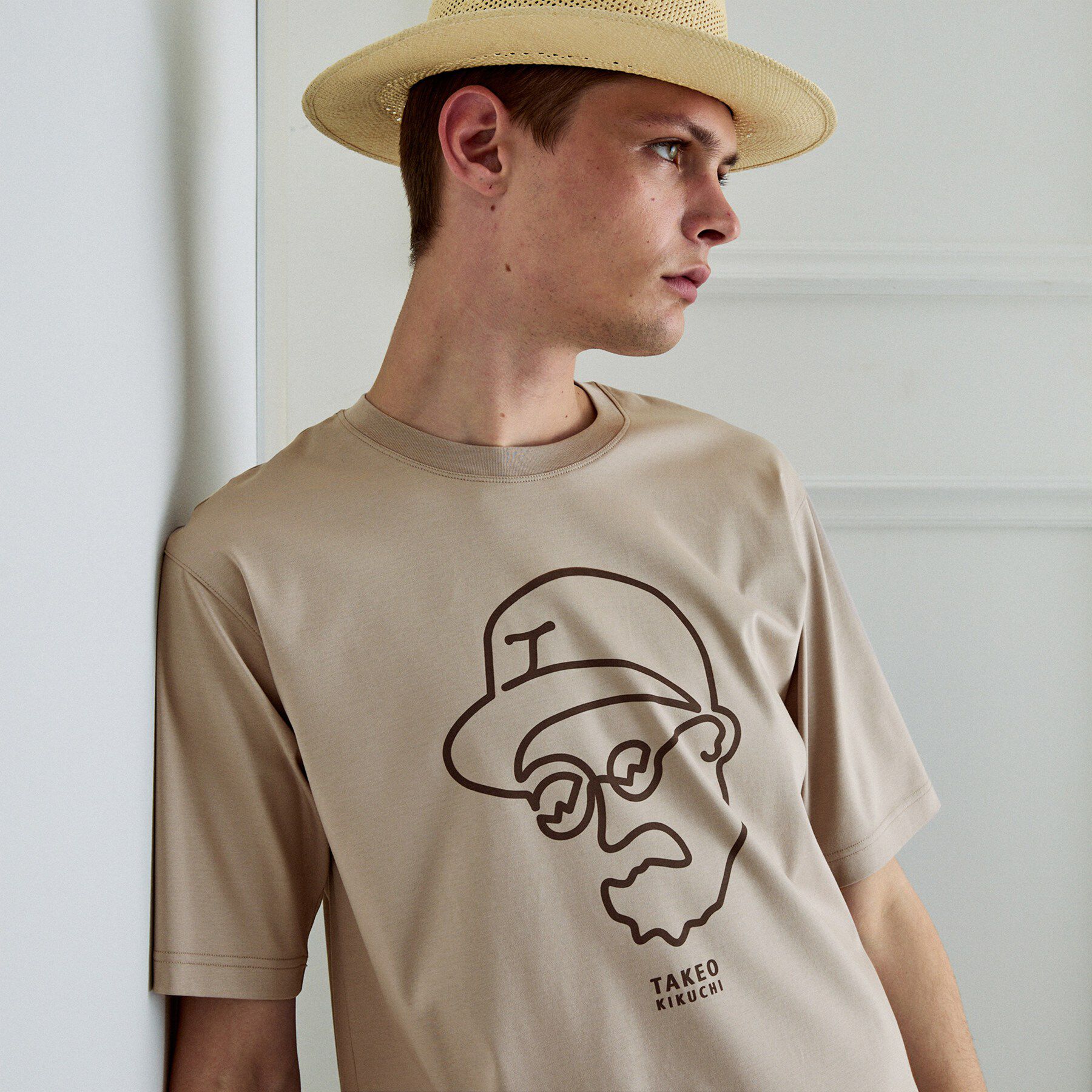 TAKEO KIKUCHI「【BOWLER HAT LABEL】アイスクリアコットン ワンストローク 半袖Tシャツ」|Tシャツ・カットソー|