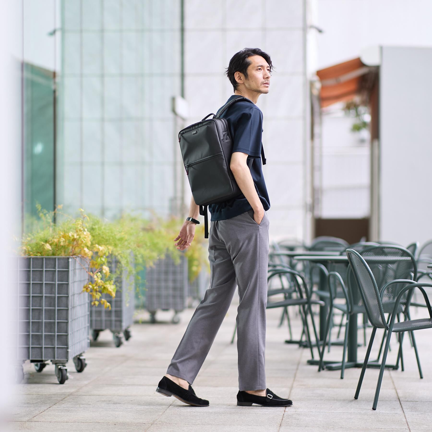 TAKEO KIKUCHI「【接触冷感】新定番ウールライクトロ　パンツ」|その他|