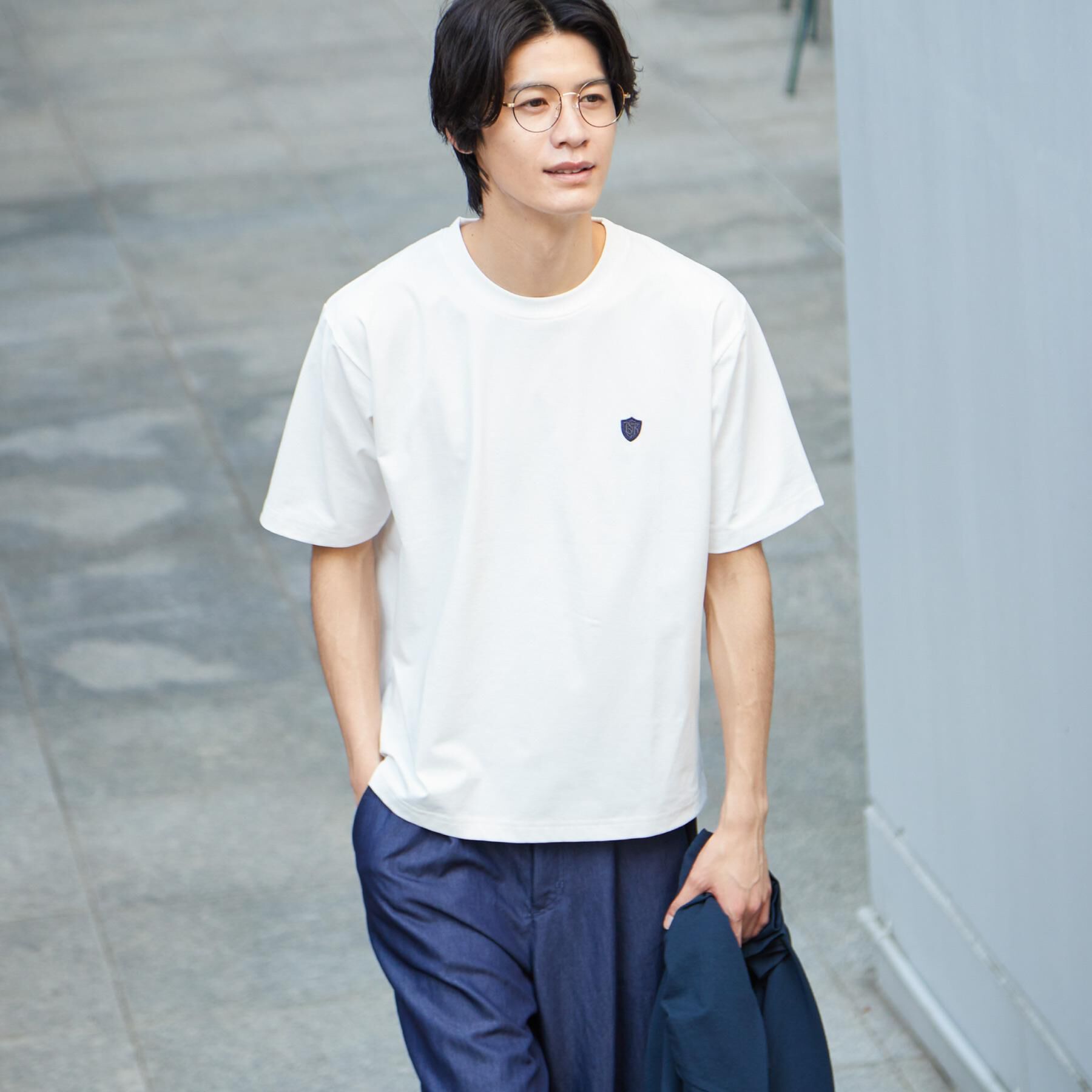 THE SHOP TK「メッシュ五分袖カーディガン＋半袖Tシャツ セットアイテム 洗濯機OK」|カーディガン|