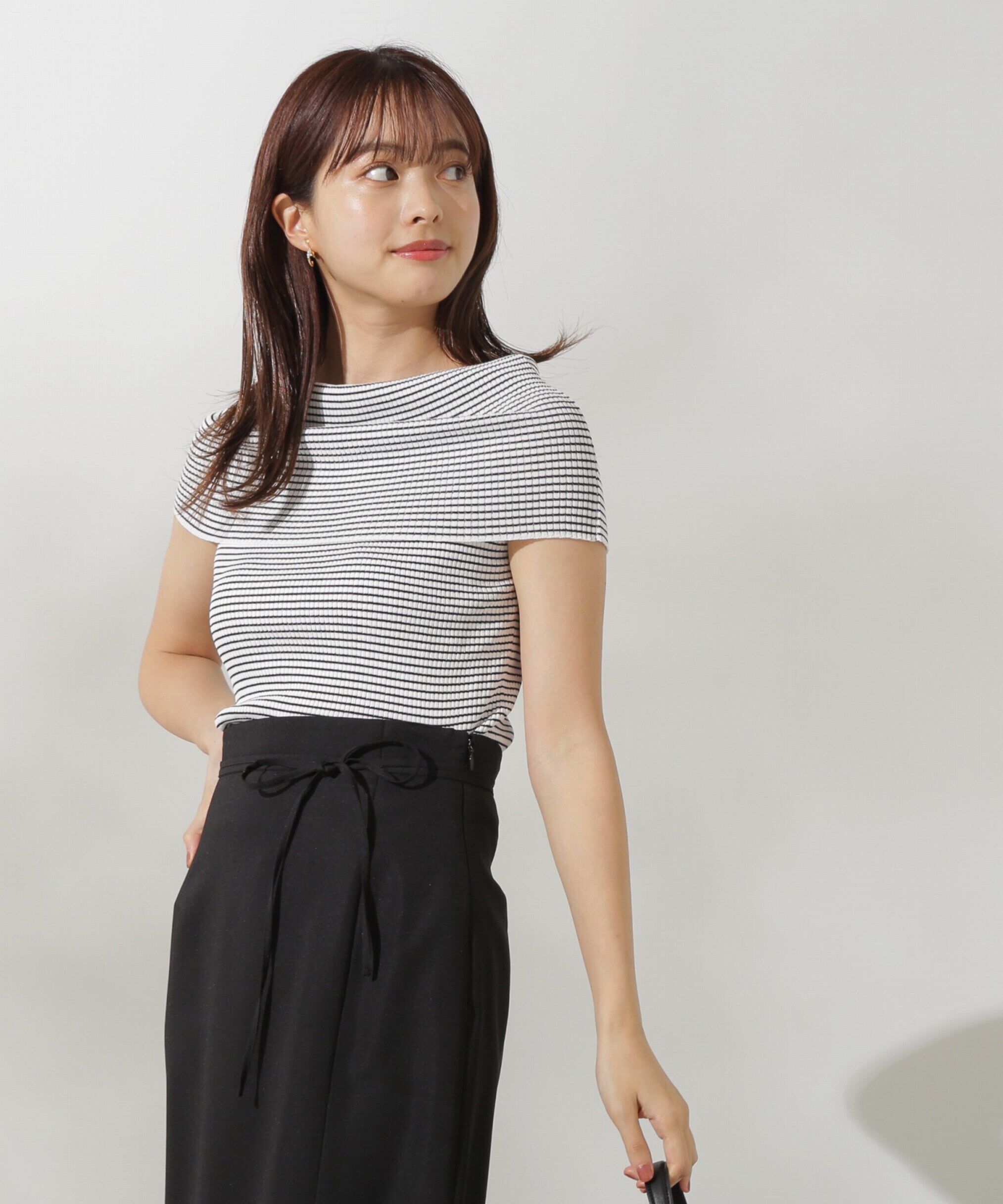 PROPORTION BODY DRESSING「オフショルノースリニット」|ニット・セーター|