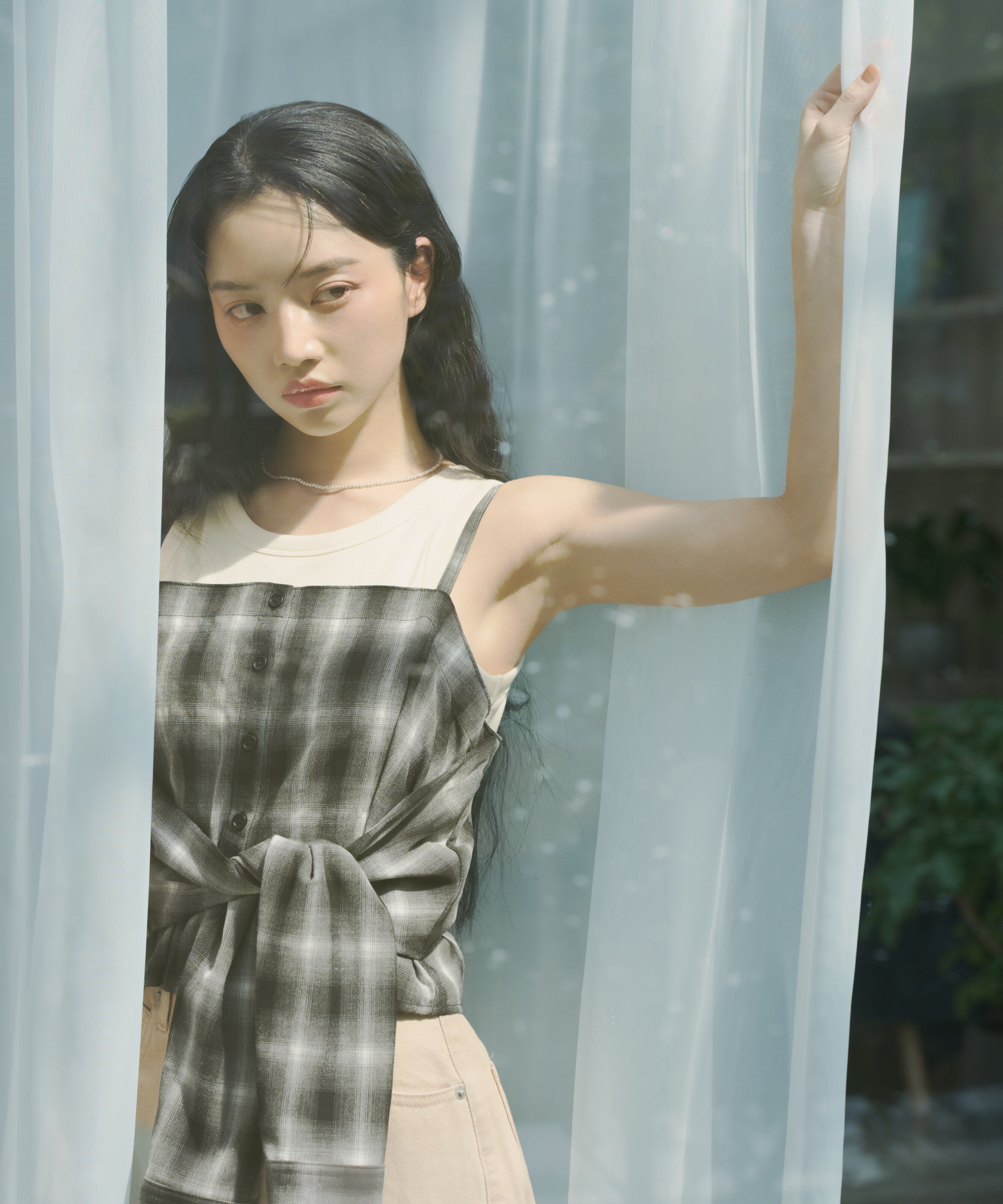 PROPORTION BODY DRESSING「〈a/mie〉カップ付きアメスリ 26SS」|Tシャツ・カットソー|エクリュ1
