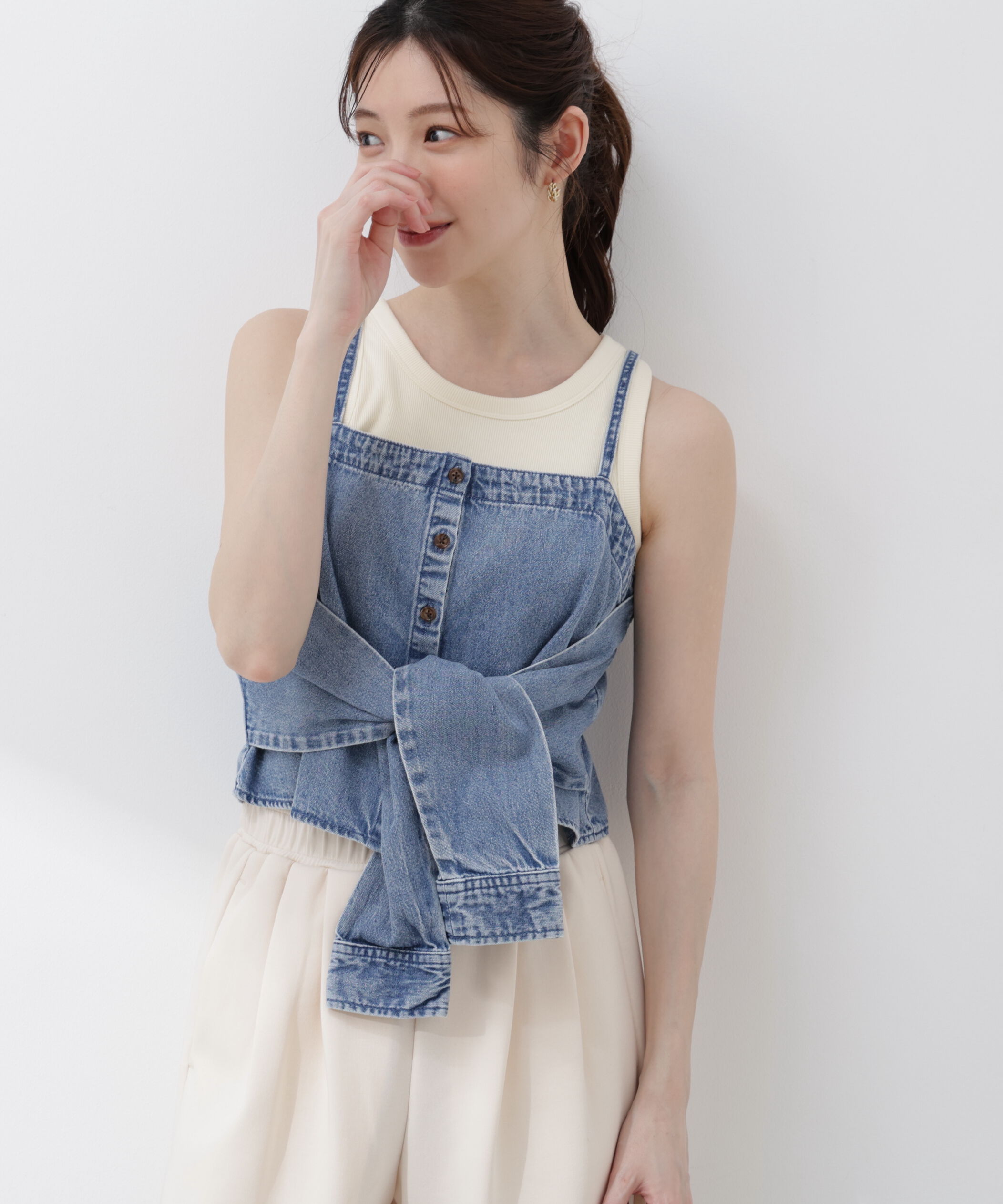 PROPORTION BODY DRESSING「〈a/mie〉カップ付きアメスリ 26SS」|Tシャツ・カットソー|