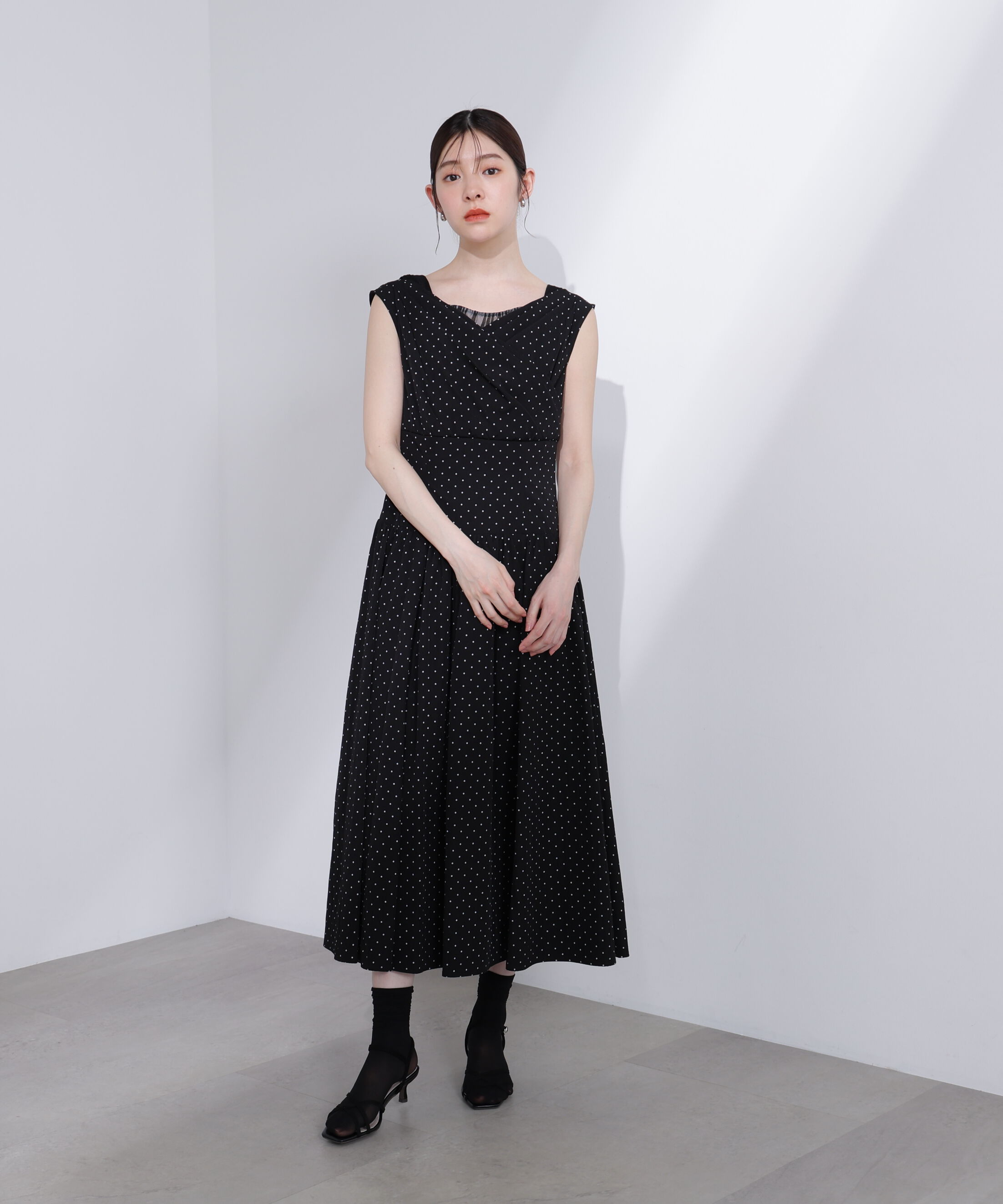 PROPORTION BODY DRESSING「チュールレイヤードレディーワンピース」|ワンピース|ブラック