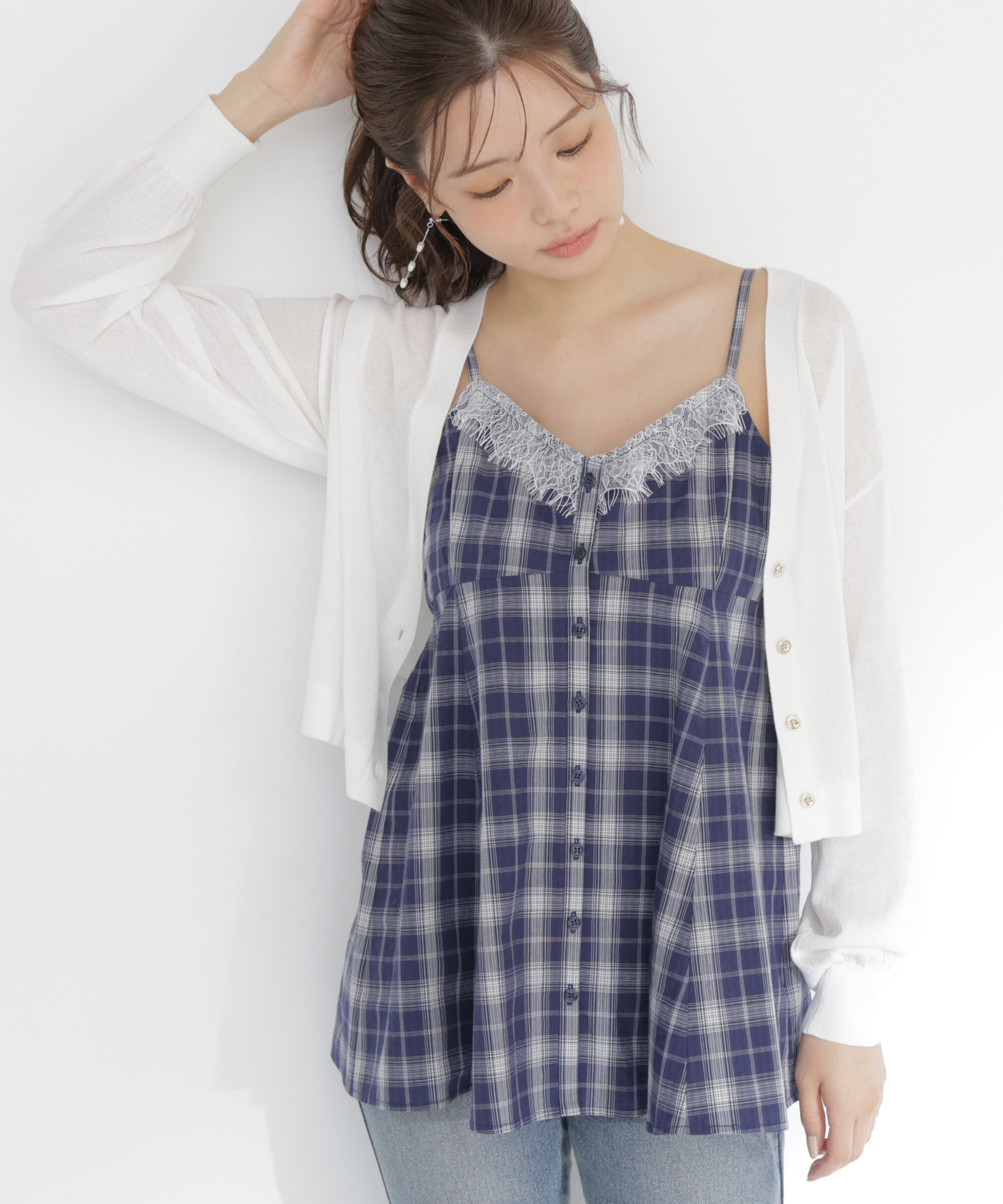 PROPORTION BODY DRESSING「＜青島心さん着用＞＜UVカット＞シアーカーディガン」|カーディガン|