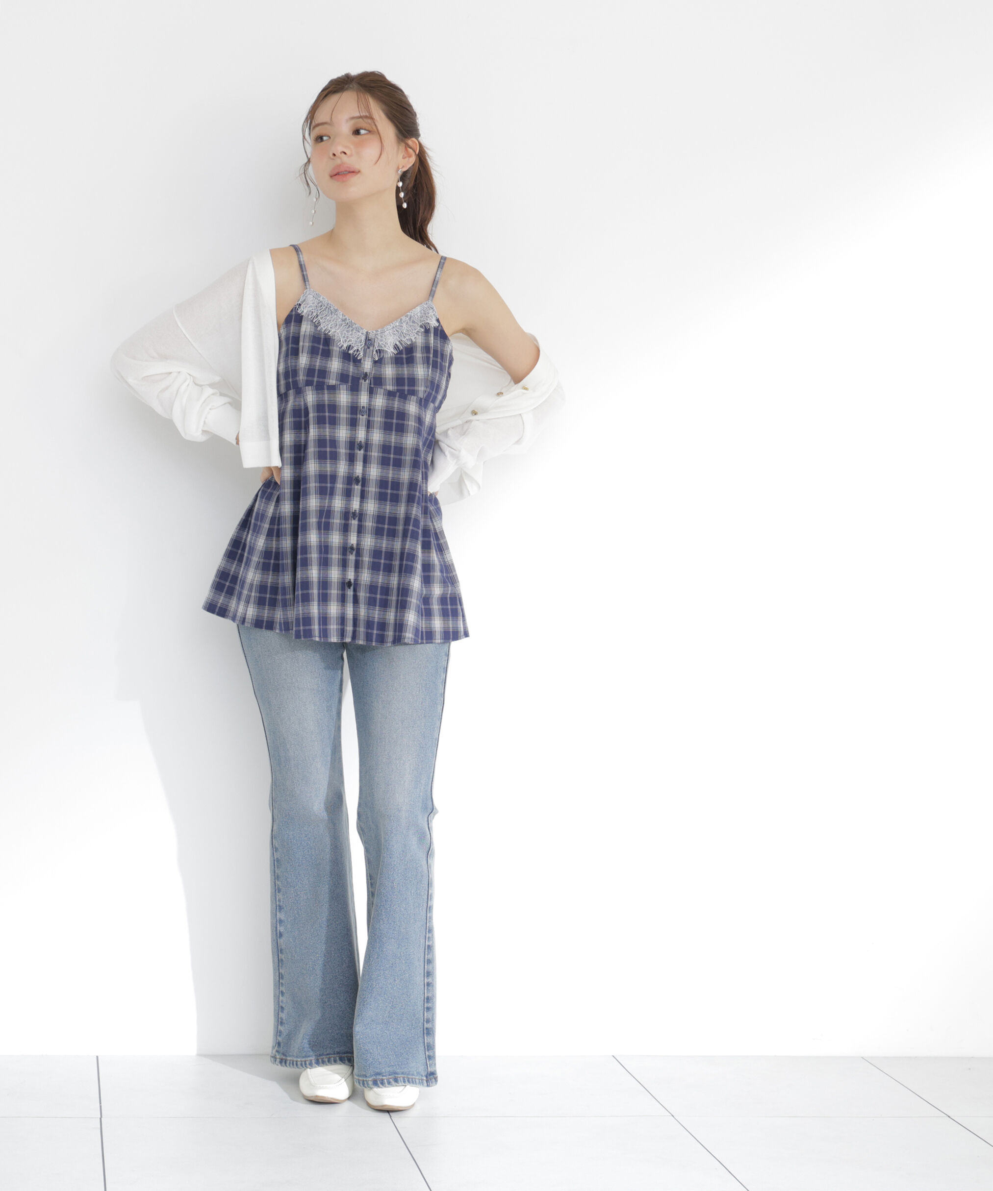 PROPORTION BODY DRESSING「＜青島心さん着用＞＜UVカット＞シアーカーディガン」|カーディガン|