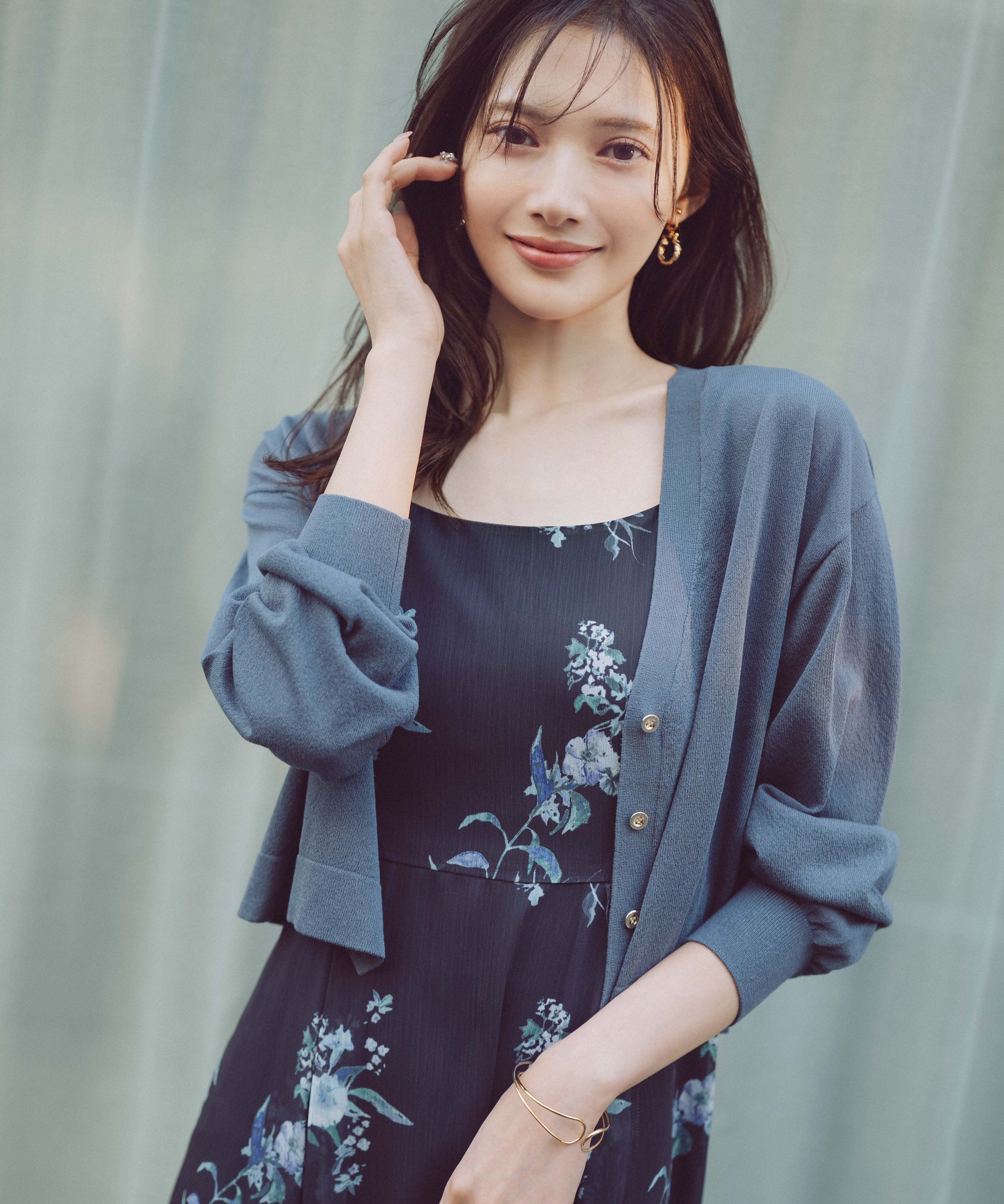 PROPORTION BODY DRESSING「＜青島心さん着用＞＜UVカット＞シアーカーディガン」|カーディガン|ネイビー