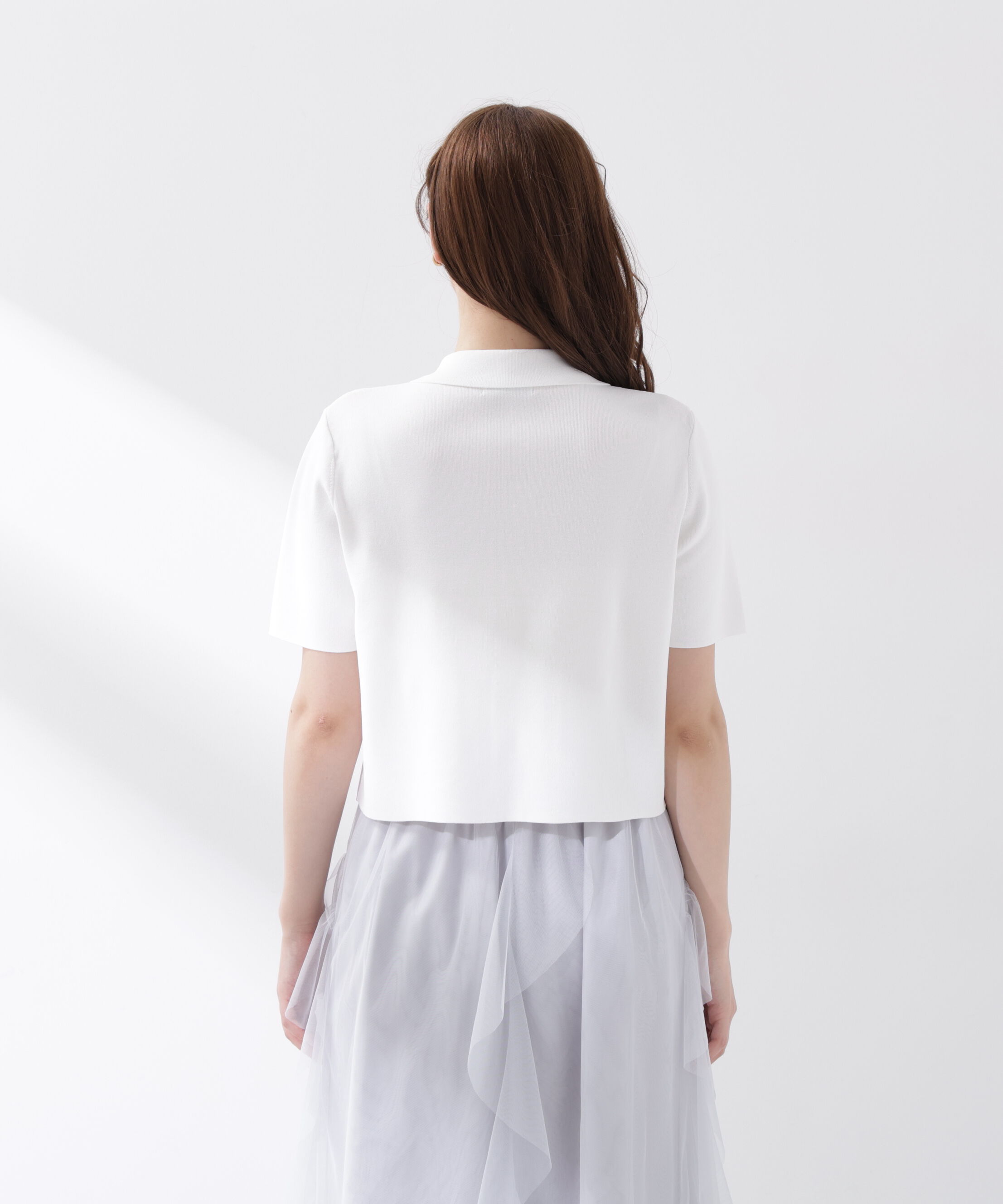 PROPORTION BODY DRESSING「<中川紅葉さん着用><ｳｫｯｼｬﾌﾞﾙ/UVｶｯﾄ/接触冷感>ﾎﾟﾛ衿ﾆｯﾄ  」|カーディガン|