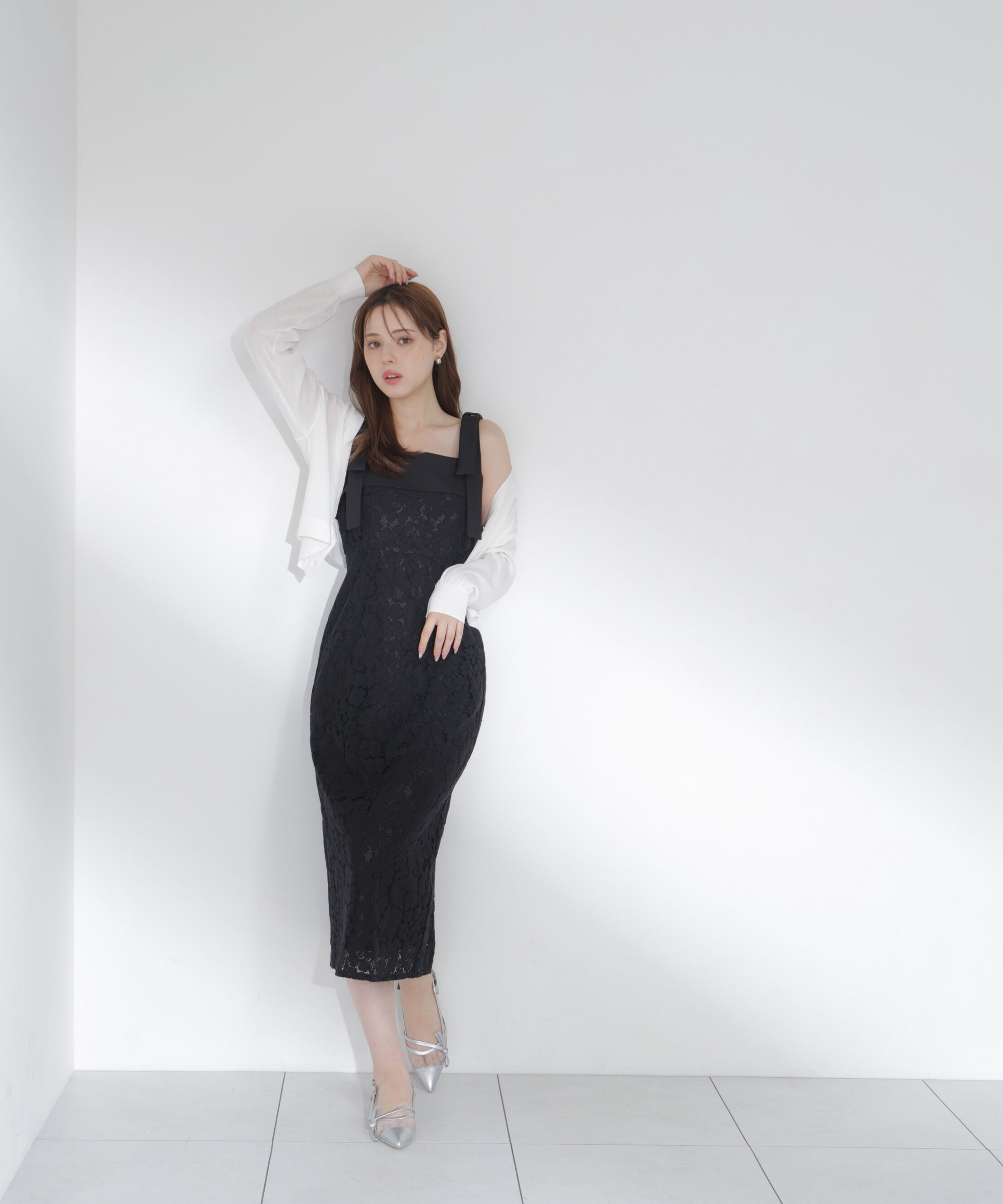 PROPORTION BODY DRESSING「リボン付きレースワンピース」|ワンピース|
