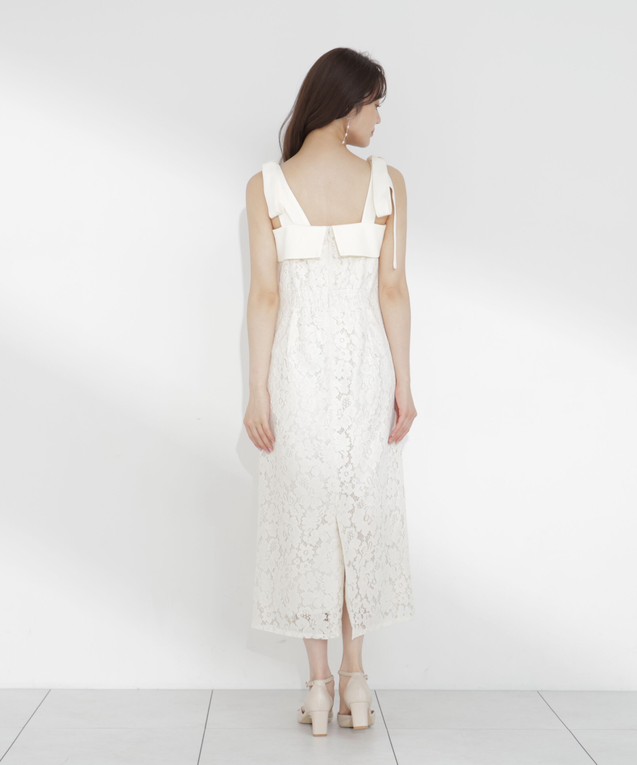 PROPORTION BODY DRESSING「リボン付きレースワンピース」|ワンピース|