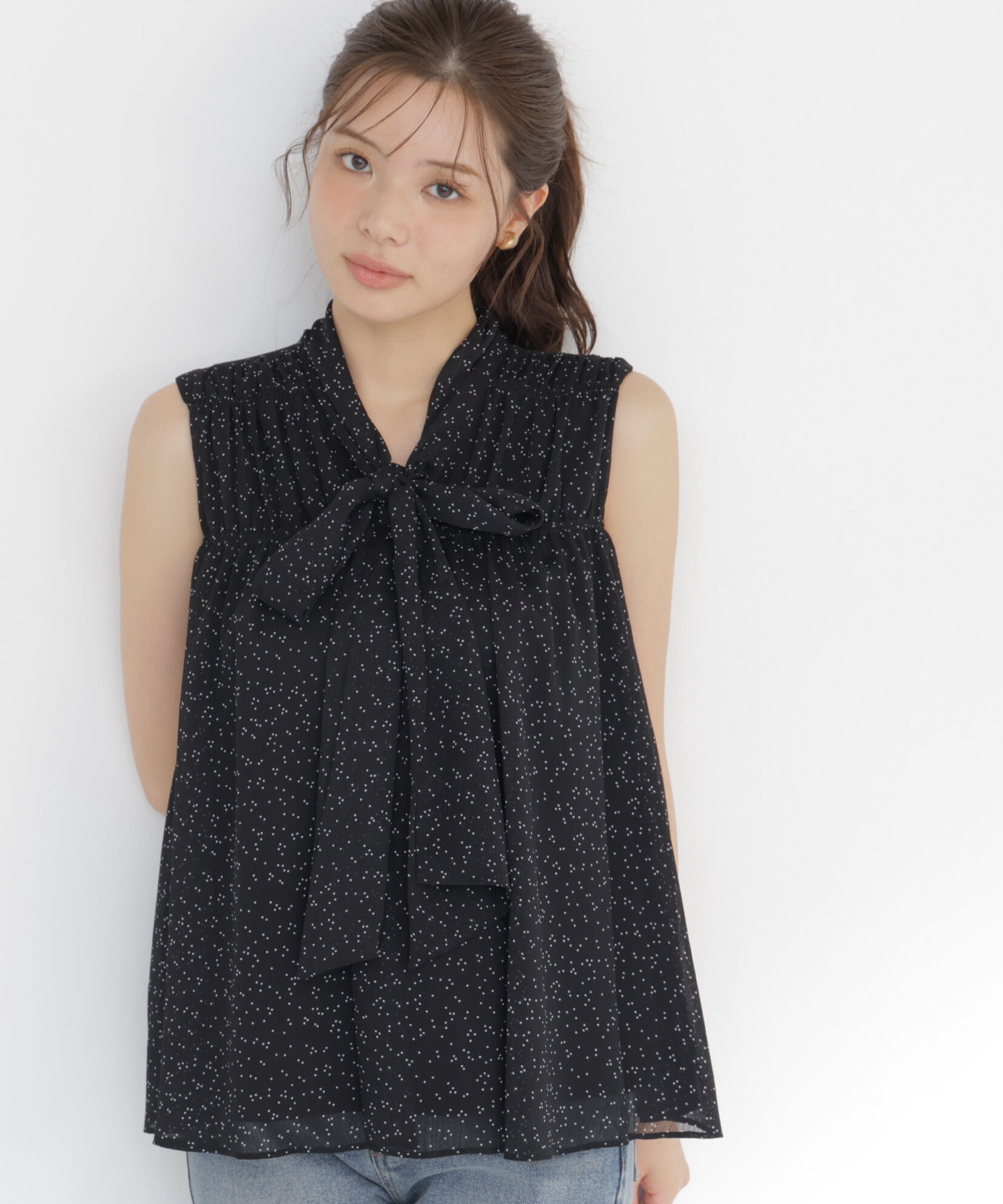 PROPORTION BODY DRESSING「ボウタイシャーリングブラウス」|シャツ・ブラウス|