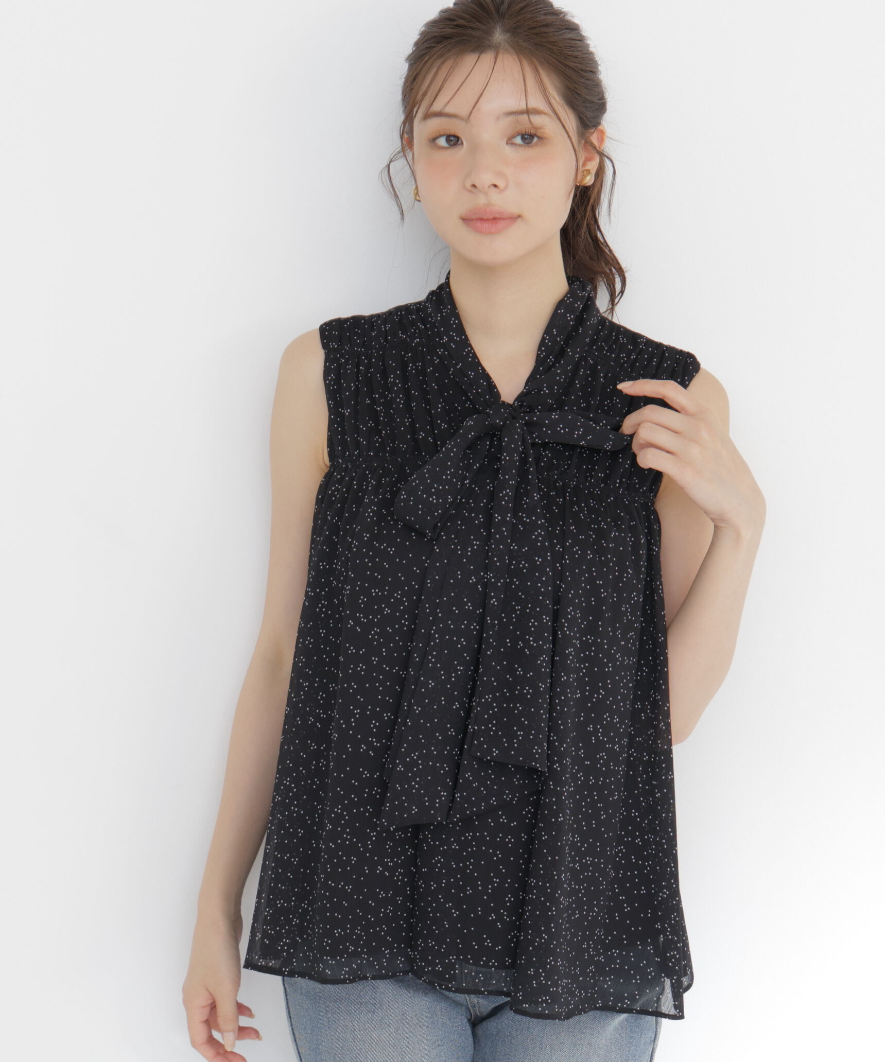 PROPORTION BODY DRESSING「ボウタイシャーリングブラウス」|シャツ・ブラウス|