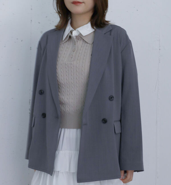 archives「【ＯＮかわ】ウォッシャブル麻調テーラードＪＫ」|テーラードジャケット|GRAY