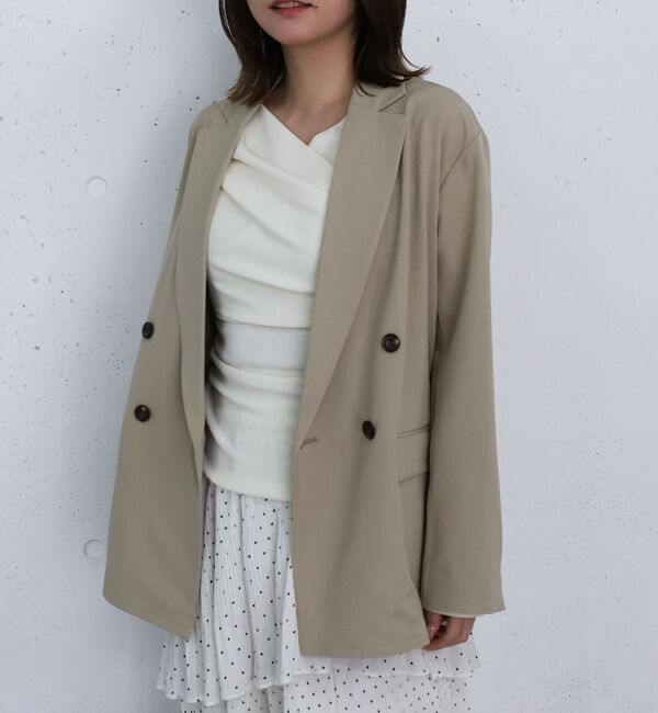 archives「【ＯＮかわ】ウォッシャブル麻調テーラードＪＫ」|テーラードジャケット|BEIGE