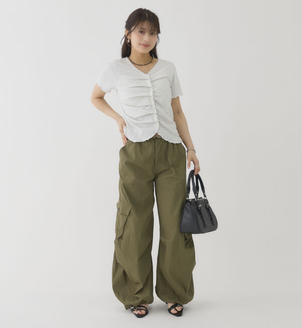 archives「ハーフスリーブフロントタックカットＴＯＰＳ」|Tシャツ・カットソー|