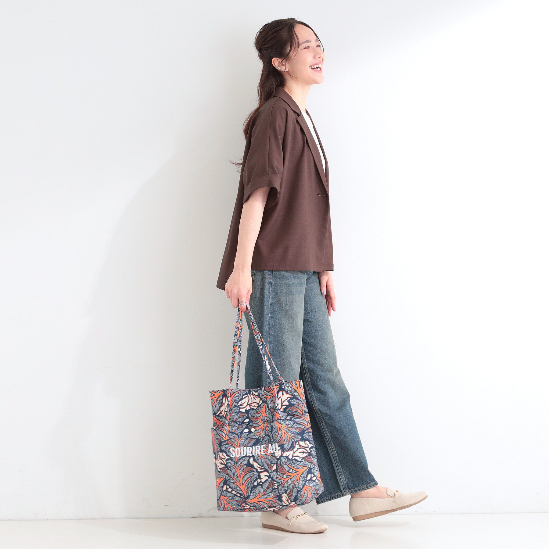 SHOO･LA･RUE「ラタプリントトートバッグ」|トートバッグ|