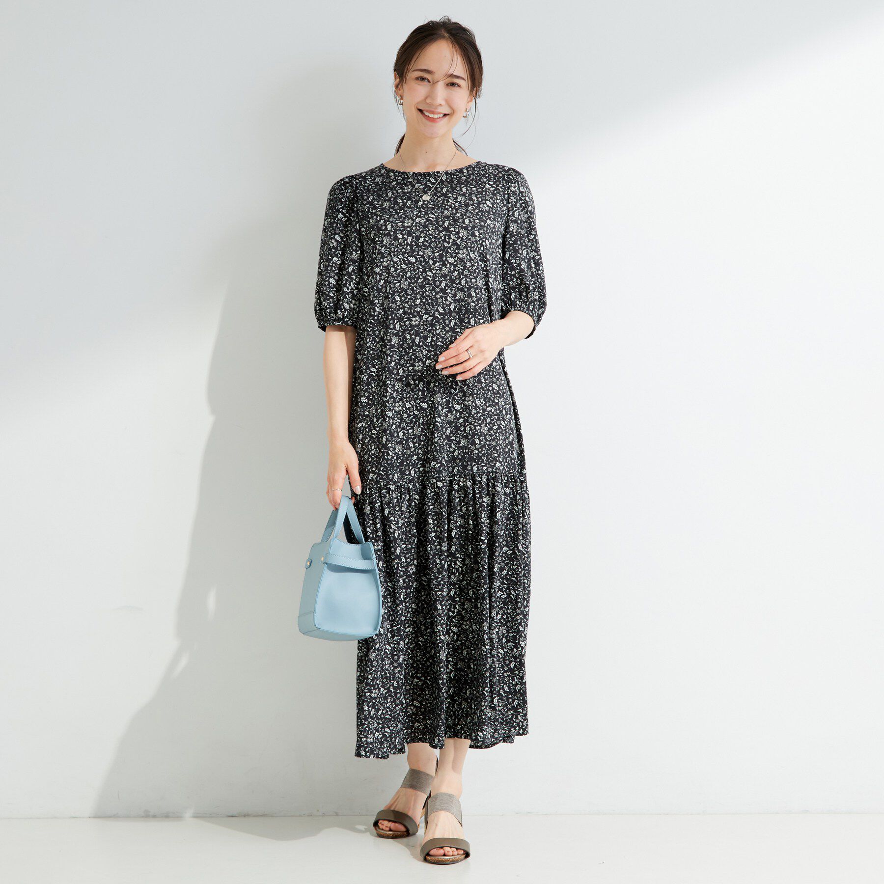 SHOO･LA･RUE「花柄ティアードワンピース」|ワンピース|