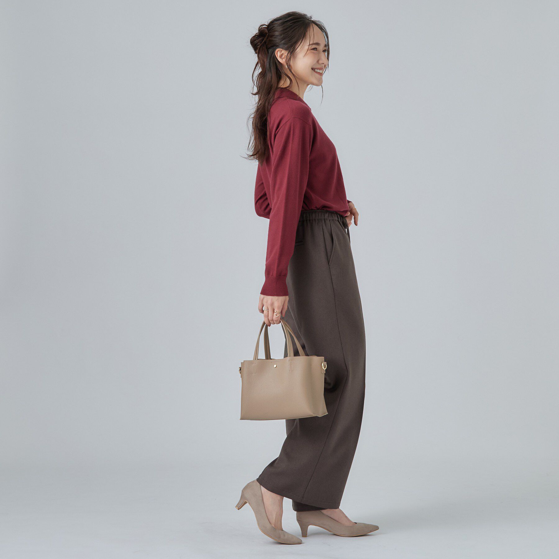 SHOO･LA･RUE「【軽量／2WAY】ボックストートバッグ」|トートバッグ|