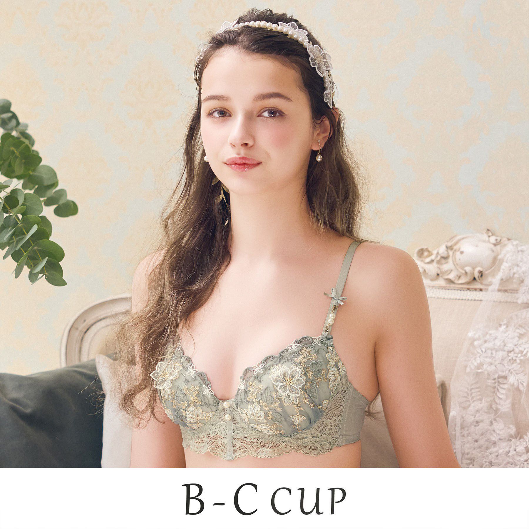 Risa Magli「ディアンタ ブラジャー (B-C) ＜Sweet Rich（スウィートリッチ）＞」|インナー|カーキ(027)