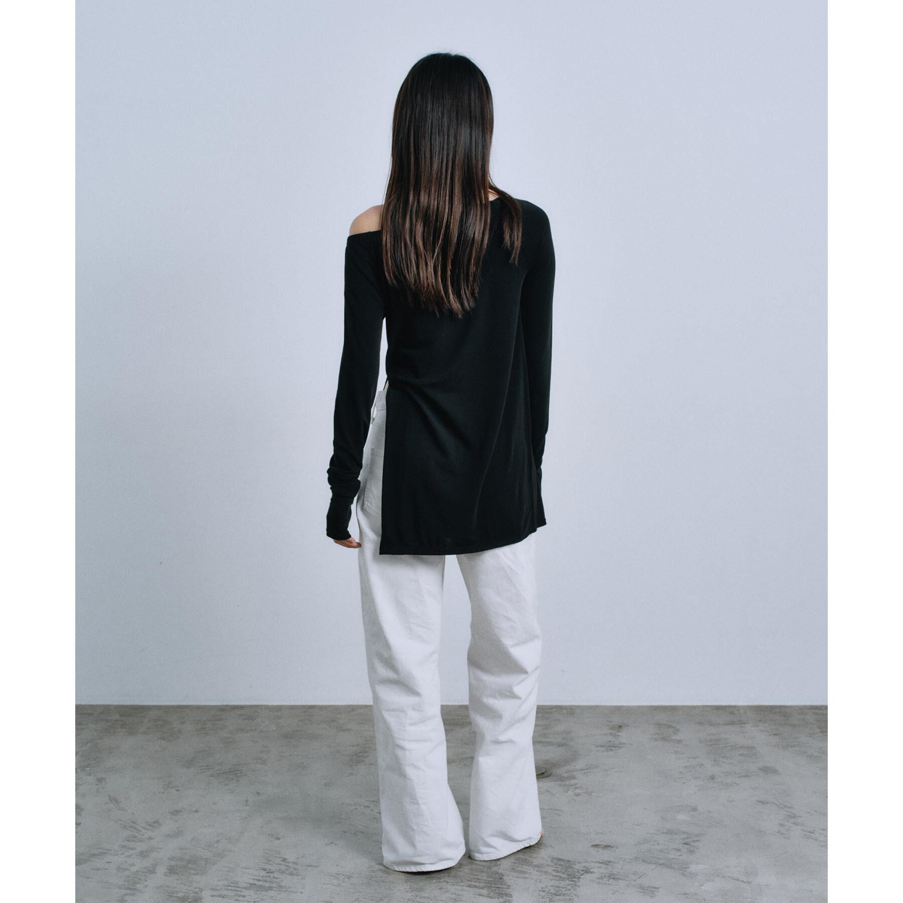CODE A「off－shoulder jersey top」|Tシャツ・カットソー|